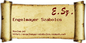 Engelmayer Szabolcs névjegykártya